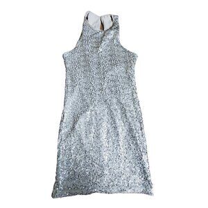 Hollister Womens Gray Sequined Champagne Sleeveless‎ Bodycon Dress Size S